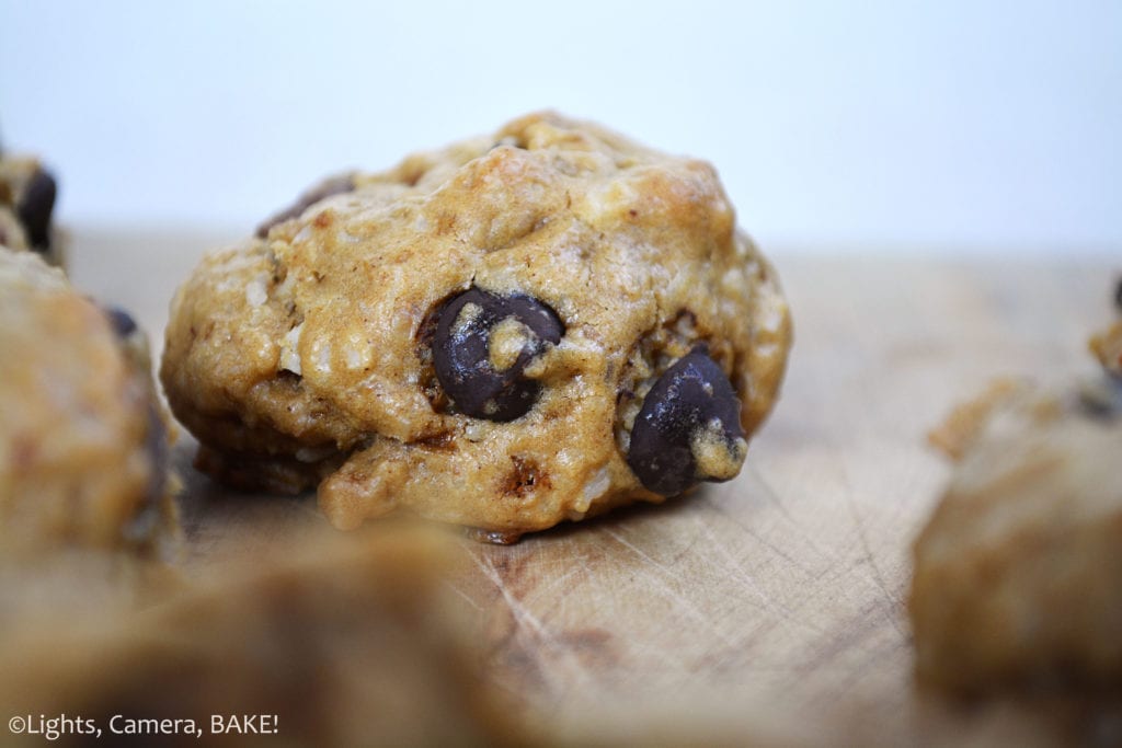 Healthy Peanut Chocolate Chip Cookies (Vegan, Wheat Free, Refined Sugar