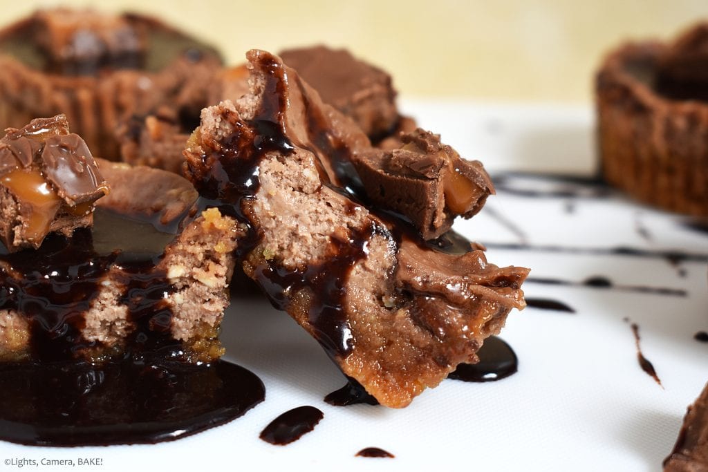 Mini Mars Bar Cheesecakes Lights, Camera, BAKE!