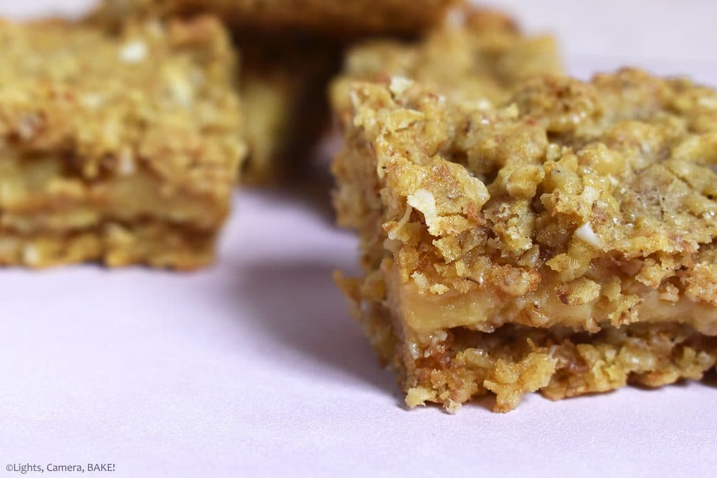 Buttery Caramel Oat Slice (Video) Lights, Camera, BAKE!