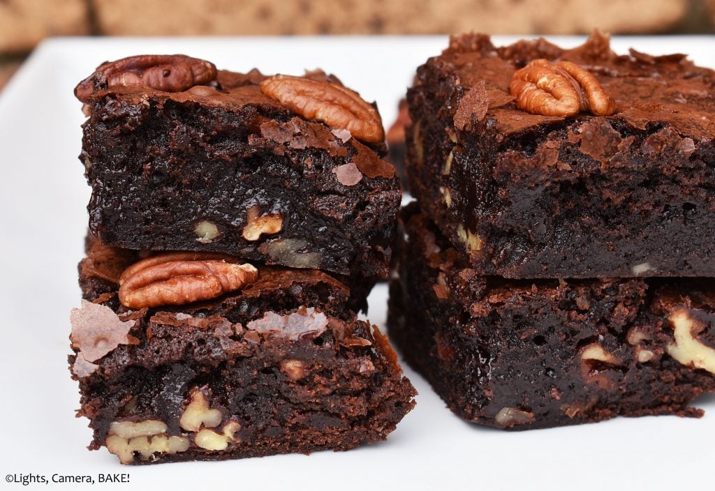 Maple Pecan Brownies Lights, Camera, BAKE!