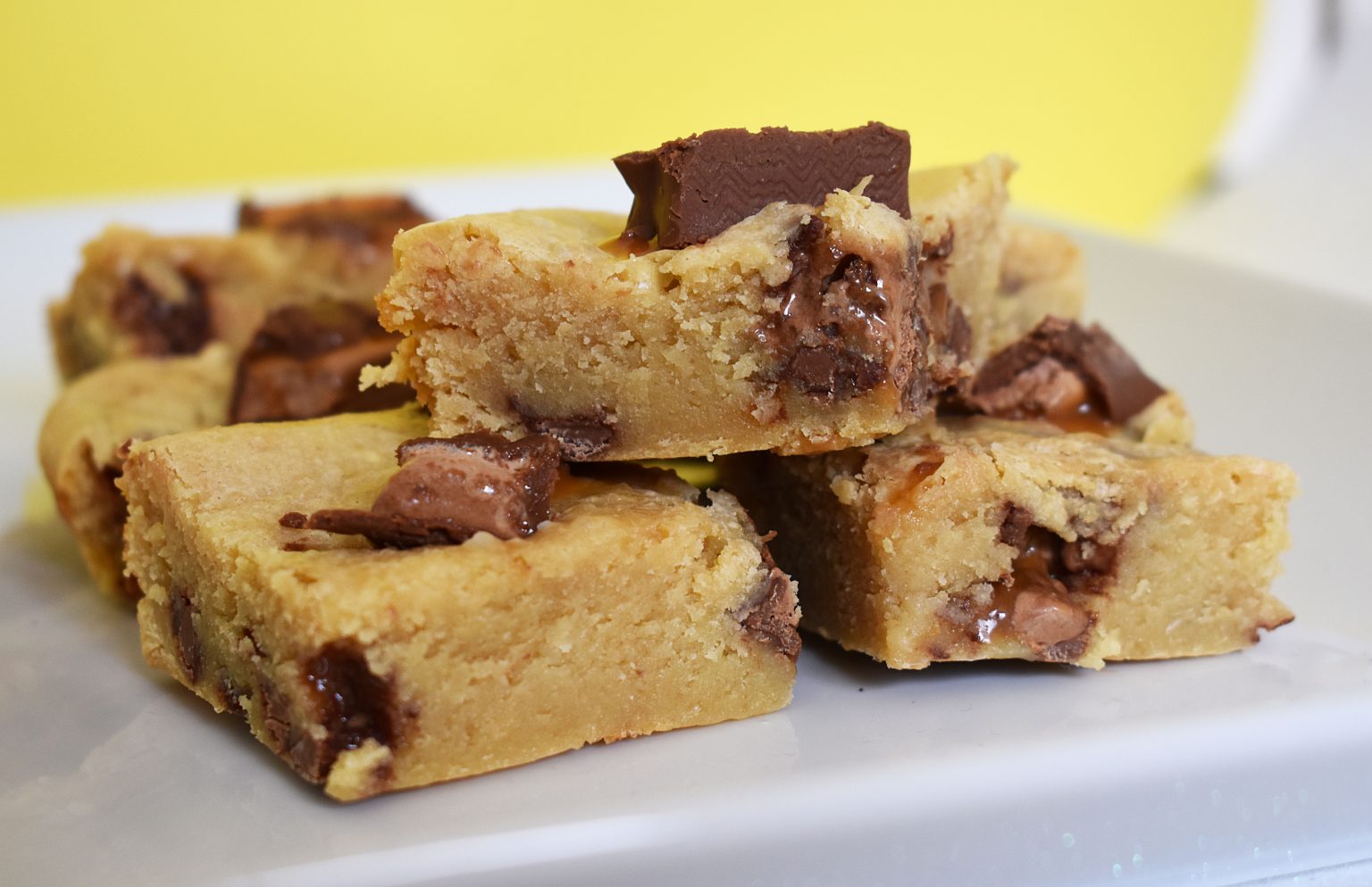 Mars Bar Condensed Milk Blondies Lights, Camera, BAKE!